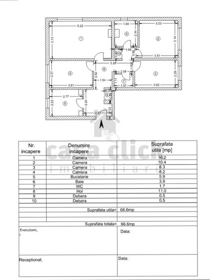 4 camere, parter, 2 băi, Micro 20 – recomandat pentru renovare și personalizare - 1