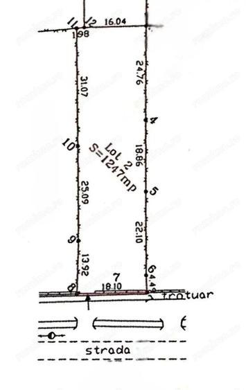 Bucovat- teren intravilan central - 1247 mp - 1