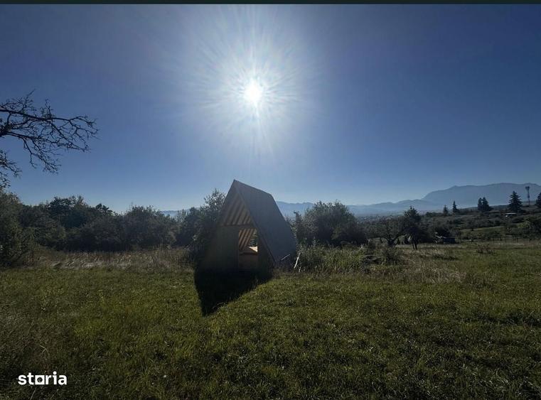 Teren cu cabana tip A frame in Vulcan Brasov - 3