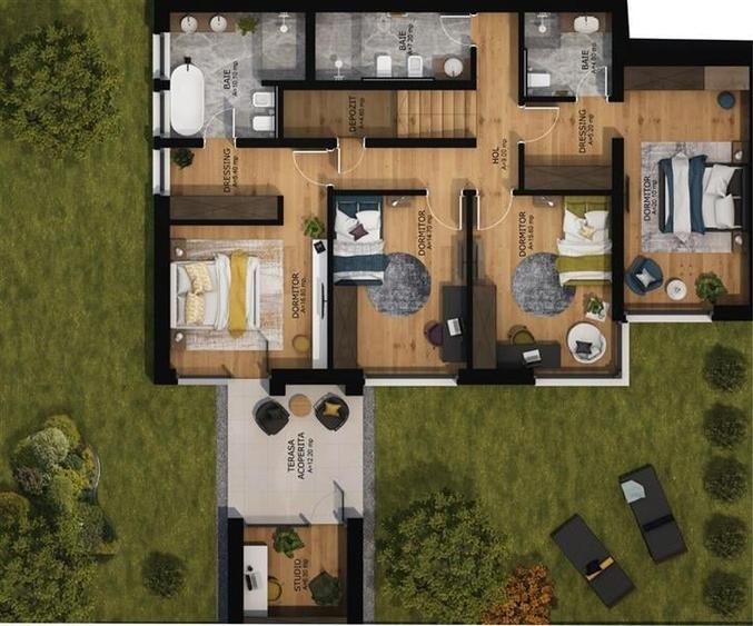 Vila de lux | 5 camere | acces la piscina si facilitati premium | Borhanci - 12