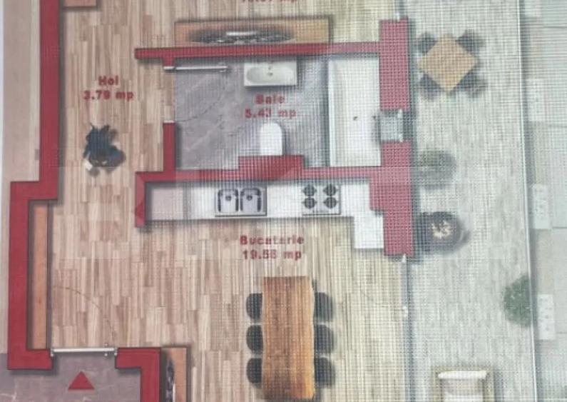 Apartament 2 camere, 45 mp, zona Torontalului, loc de subter - 1