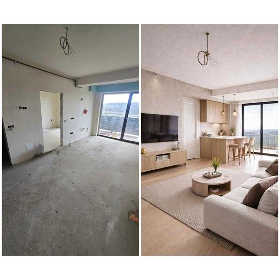 Apartament 3 camere semifinisat zona Baciu, parcare subterana, priveliste deosebita - 8