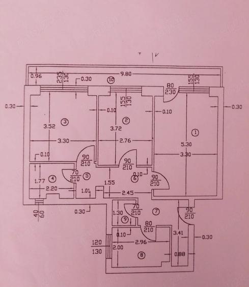 Apartament cu 3 camere decomandat în Costin Georgian