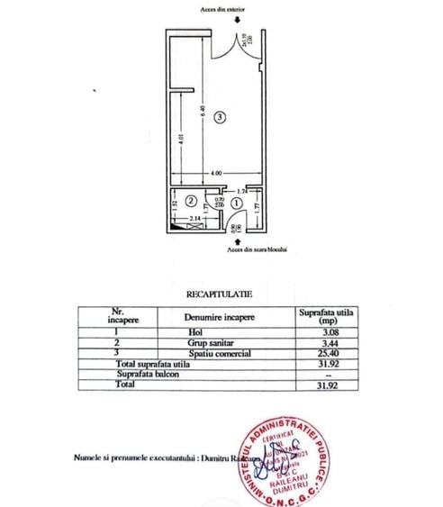 Spațiu comercial, de 32 mp, în Tătărași