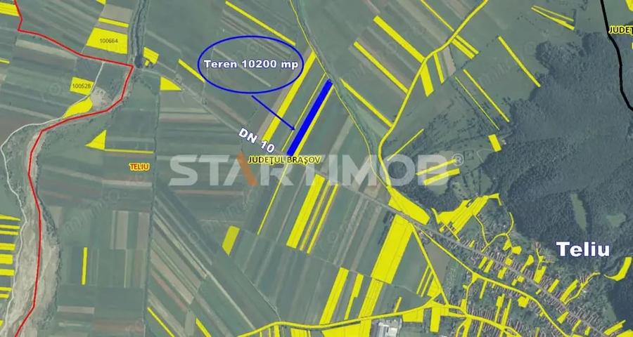 Teren de 10200 mp, în Teliu