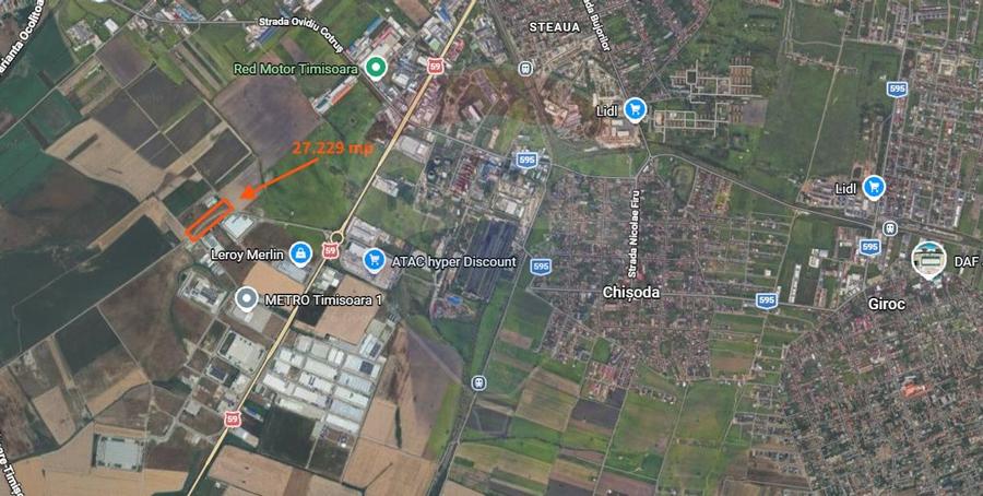 Teren parcelat 27.299mp Timisoara / Zona Sagului - 4