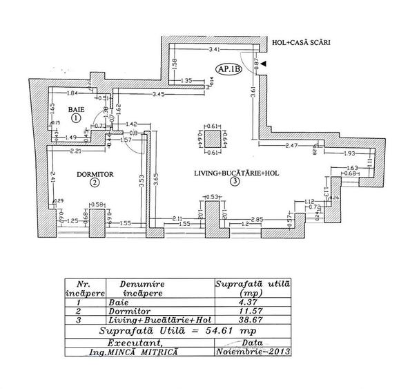 APARTAMENT FOARTE BINE COMPARTIMENTAT IN IMOBIL NOU CU GARAJ - DACIA - LASCAR - 12