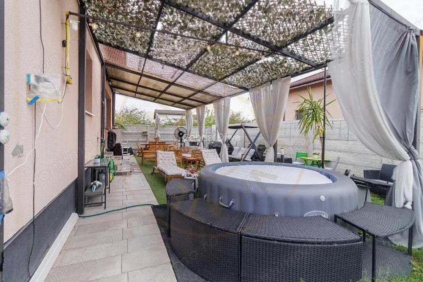Casa pe parter gata de mutat cu piscina,jacuzzi si canalizare