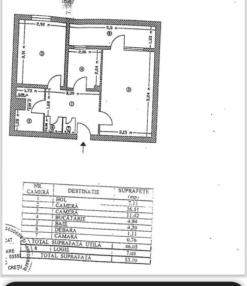 Vand apartament 2 camere, scoala 1094 - 6