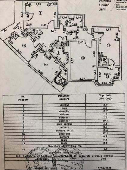 Calarasilor! Apartament 4 camere decomandat! suprafata 93mp - 2