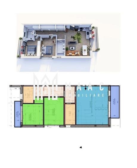 Apartament 3 camere | Etaj 1 | 89 MP I Loc de parcare - 3