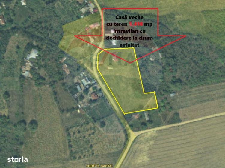 Teren intravilan cu constructie veche in Calapodesti Valu Morii Bacau - 2