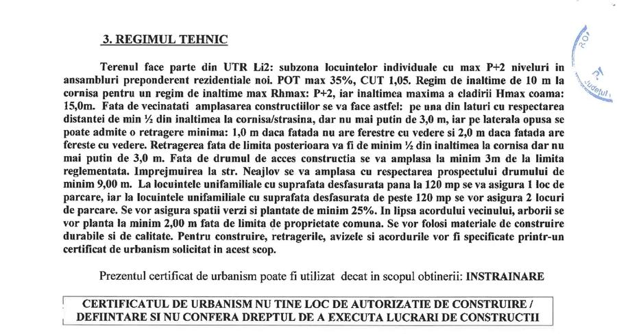 comuna Islaz - teren 1374mp - canalizare - gaze - curent - asfalt - potential - 3
