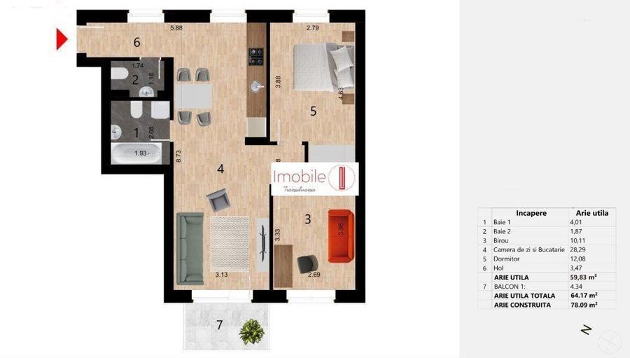 Apartament 3 camere Bloc Nou Zorilor | Comision Zero - 8