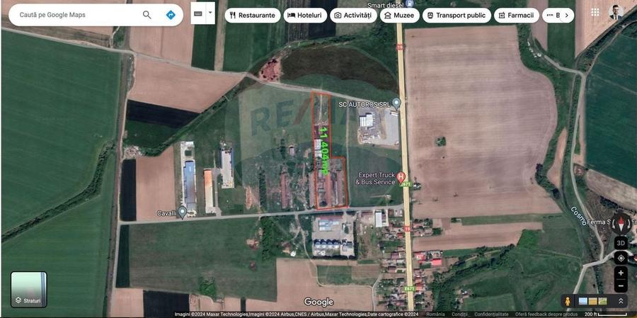 Teren 11404 m2 , Biharia la 1km de autostrada A3 si 300m de centura - 1