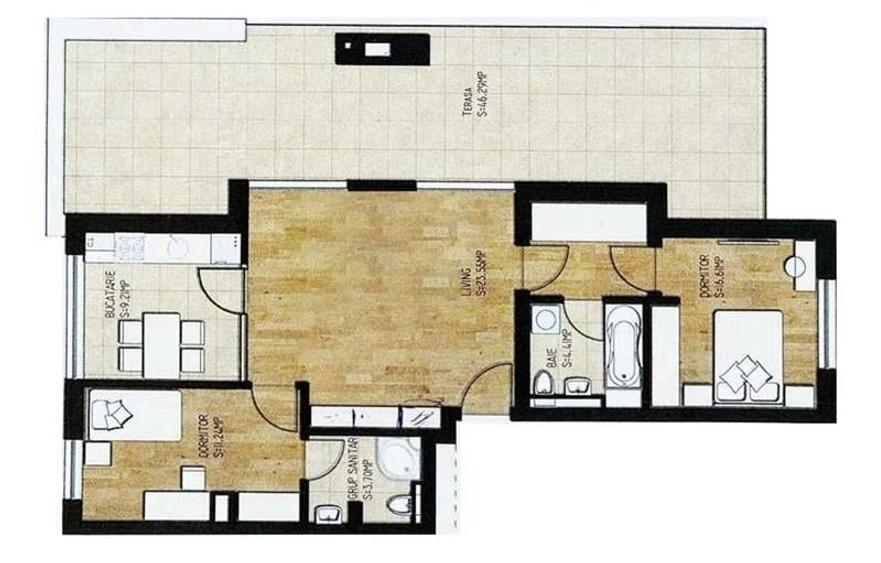 View superb pe trei laturi, Tractorul, Brasov - 19