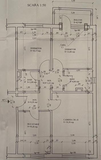 PROPRIETAR vand apartament 3 camere, Zona linistita - 1