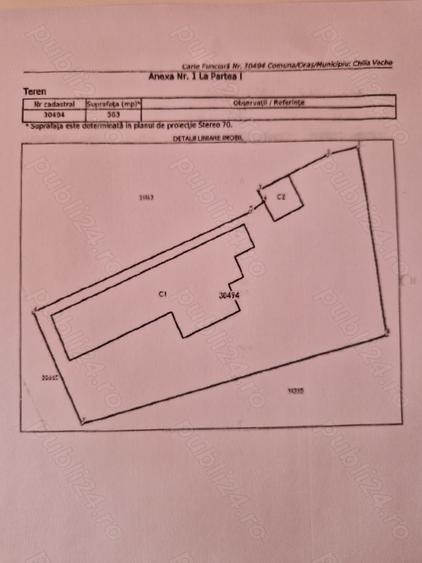 Pensiune gri teren 2240 m2 ,casa 563m2 75000 eur ,teren 1677m2 50000 eur, acces auto DJ222N - 5