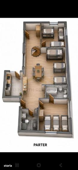 Apartament cu 5 camere, mobilat în Corbeanca