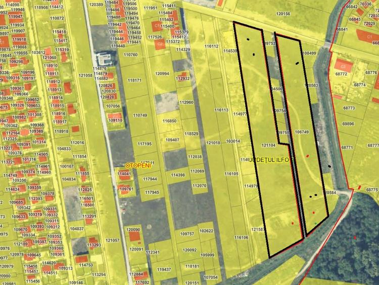 Teren intravilan 15.000 mp, deschidere 43 m – Str. 23 August, Otopeni - 2