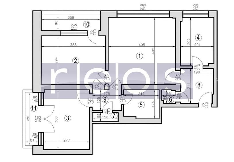 Apartament cu 3 camere semidecomandat în Gara de Nord