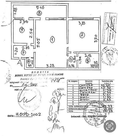 57.900 €, Apartament 2 camere, Mobilat & utilat , STRADAL ,Țiglina 3 - 3