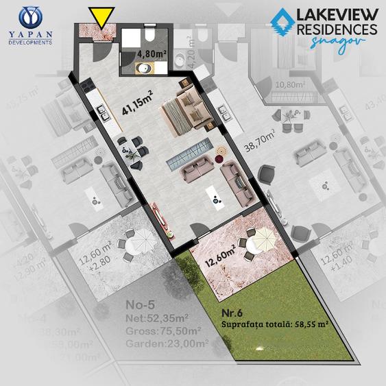 Lakeview Snagov – Garsonieră cu Terasă, Investiție cu Chirie Lunară Garantată - 16