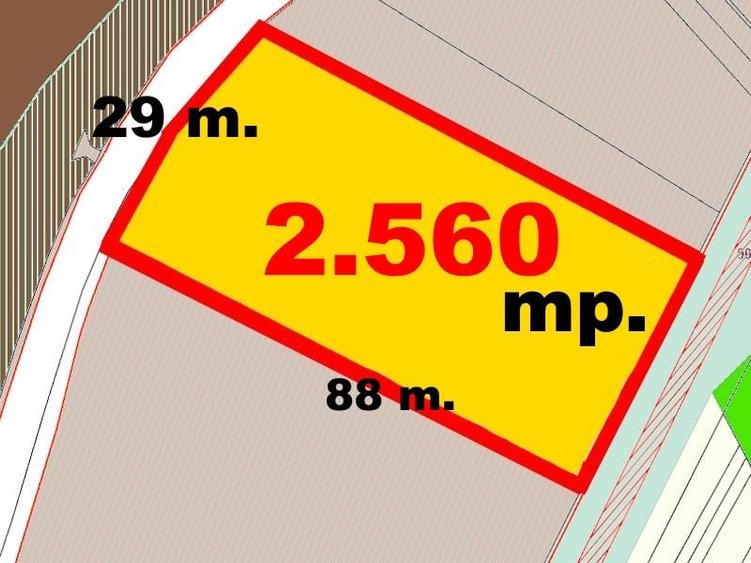 OKAZIE ! Teren Intravilan imprejmuit 2560 mp cu deschidere 29 m Santimbru Galtiu - 1