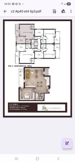 Mamaia Nord-Mackerel, apt 2camere mobilat, loc de parcare proprietate - 4