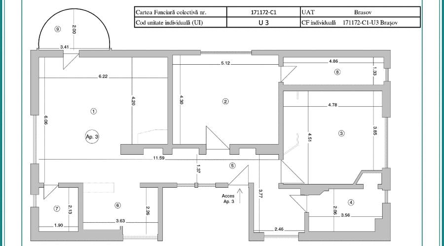 Apartament ultracentral 127 mp cu vedere panoramică - 10