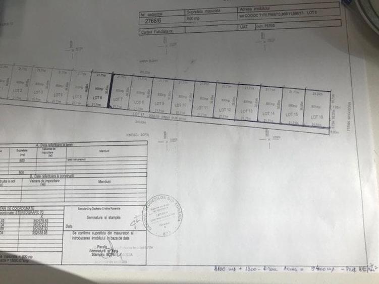 Terenuri Peris - loturi de 800 mp +130mp drum acces - 6