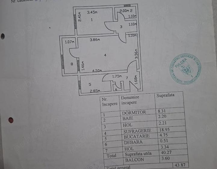 Apartament cu 2 camere semidecomandat în Vest
