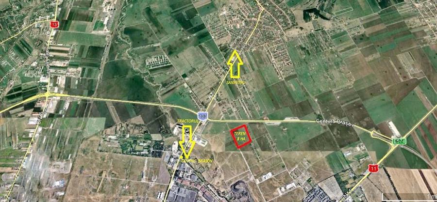 Teren intravilan str Narciselor bulevardul Brasov Sanpetru - 2