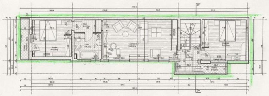   Apartament in Vila P+1, Eminescu - Mosilor - 110 mp.  curte + parcare + nemobilat - 10