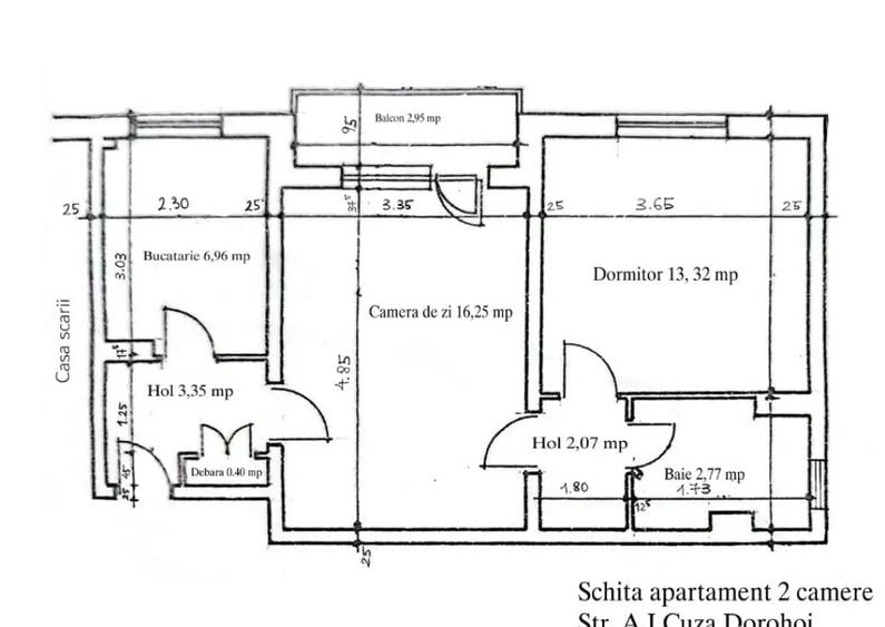 Apartament 2 camere Dorohoi - 1