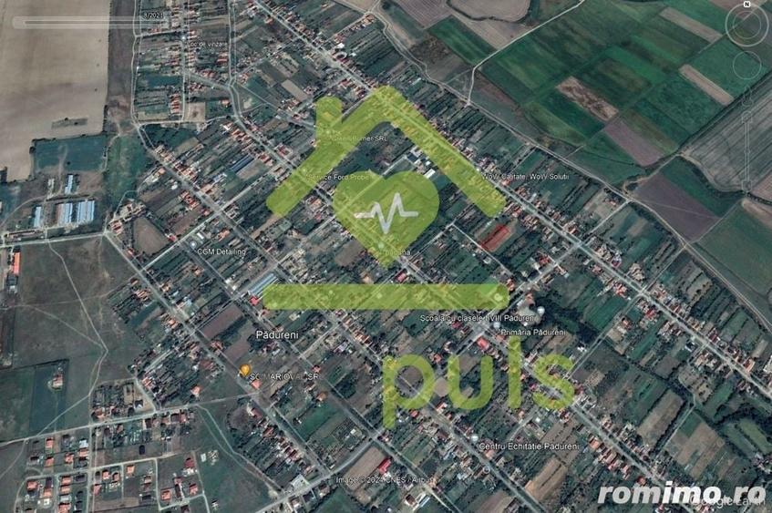 Teren de 1000 mp, în Pădureni (Jebel)