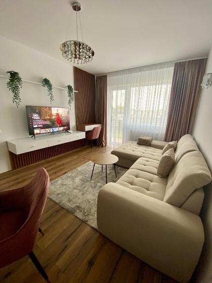 Apartament 2 camere complet mobilat, parcare, terasă –Mosaic Residence Tractorul - 2