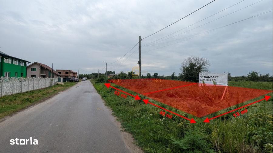 Teren intravilan, 705 mp, potential rezidential, Ecluzei, Copaceni, IF - 5