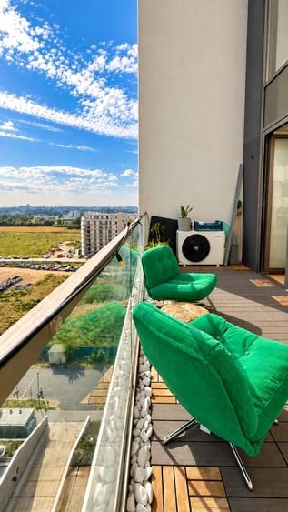 Penthouse cu 3 camere decomandat, mobilat în Pipera