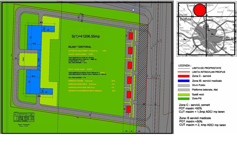 Proiect Unic 1 HA teren constructii in mijlocul padurii S+P+4 Otopeni-Corbeanca - 2