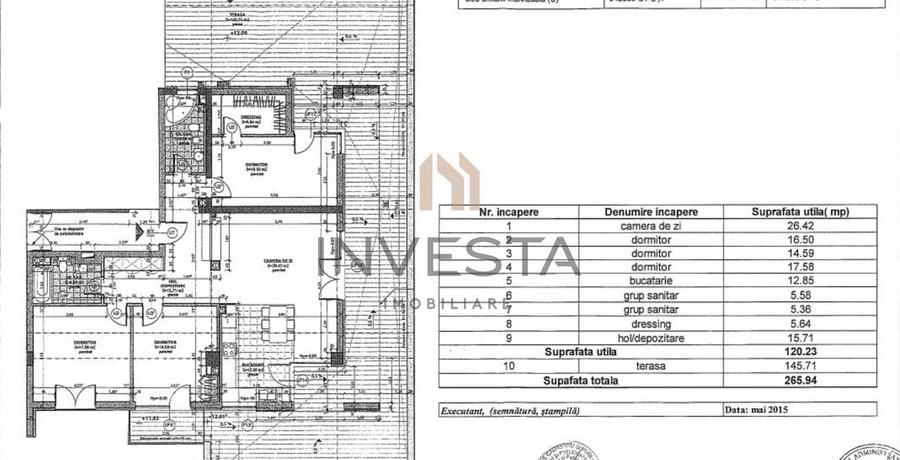 Penthouse 4 camere 120 mp utili + terasa 145 mp! Panorama spre lac! - 14