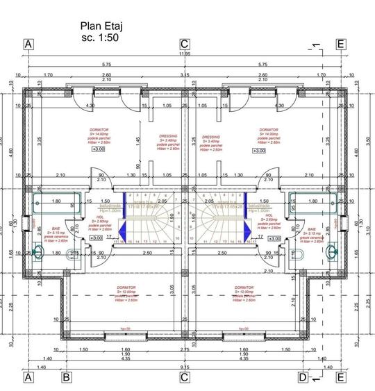 Duplex cu 4 camere cu Canalizare în Moșnița Nouă