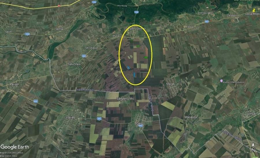 50 ha Sanpetru German - teren arabil categoria 1 - - 4