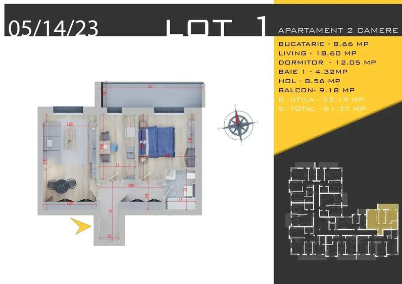 Apartament 2 camere mutare imediata 0% comision metrou Nicolae Teclu - 4