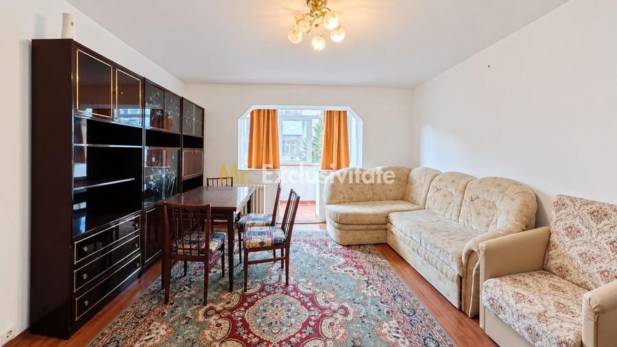 Apartament cu 2 camere semidecomandat, mobilat în Micro 16