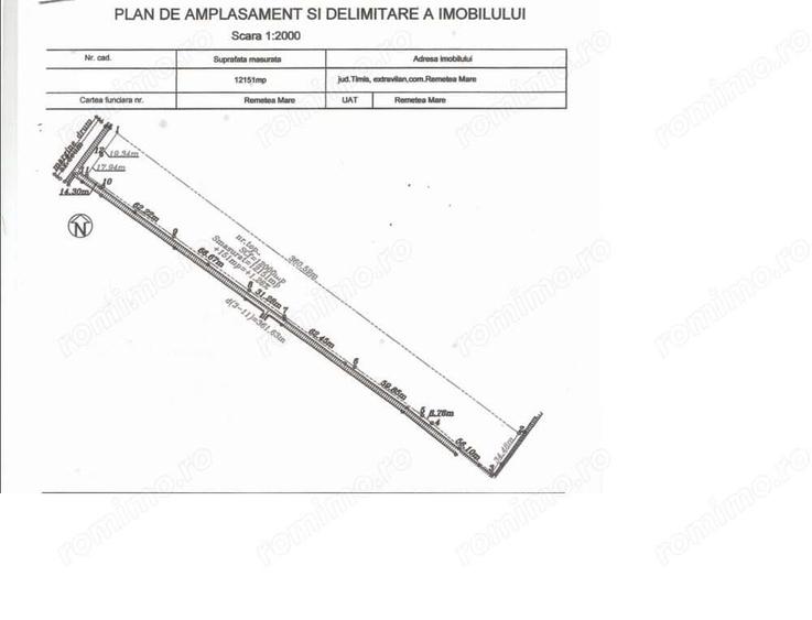 Remetea Mare - teren extravilan agricol langa autostrada - S:12000mp - 1