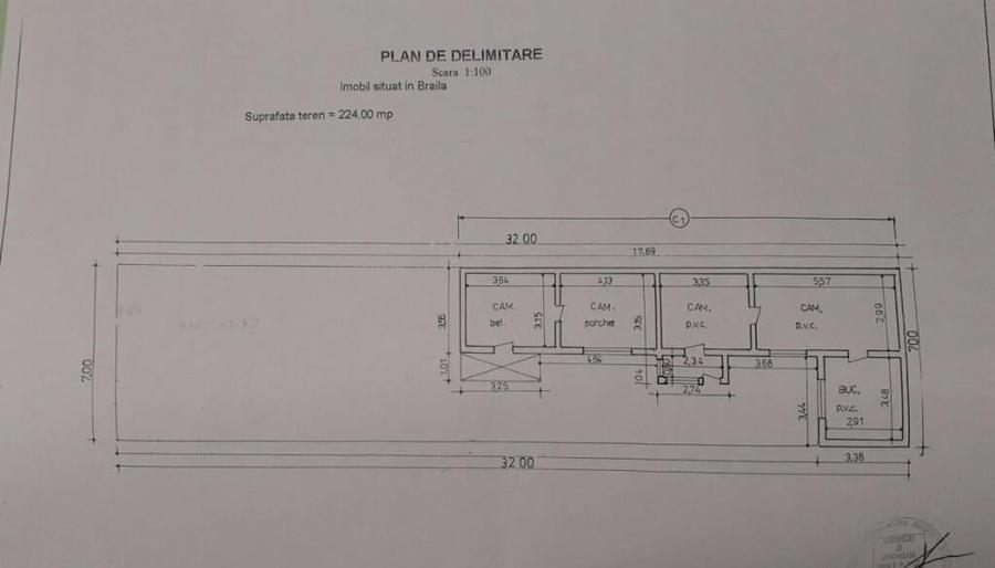 Teren 224 mp deschidere 7 m, 143 euro/mp Radu Negru- Buzaul - 4