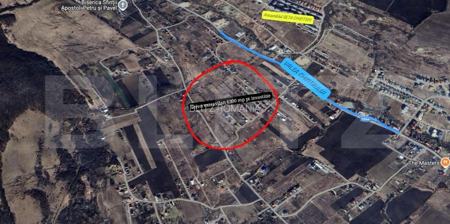 Teren Extravilan 6300 - potrivit pentru investitie