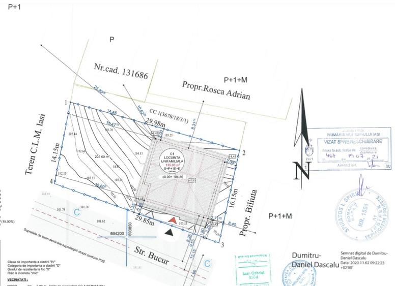 Cladire la rosu din 2018 cu 2 etaje in Copou - Bellevue - 2