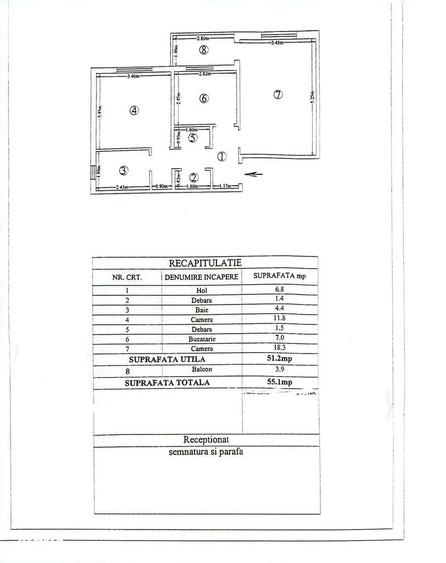 Apartament 2 camere DECOMANDAT, Nicolina-Prima Statie ! Etaj 3 - 3